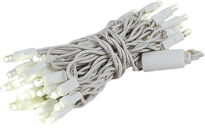 Novelty Lights 35 Light LED Twinkle Christmas LED Mini Light Set, Outdoor Curtain Fairy Wedding String Lights, Warm White, 17 Feet