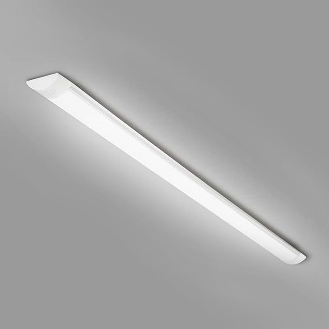 1 Packs 4FT LED Batten Light, Ultra-Thin Ceiling Surface Mounted Light, 40W, 4000K, IP20, LED Ceiling Lamp for Garage, Shop, Hallway, Office, Market, ver.2