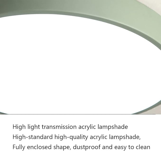 Ceiling Light Minimalist Round LED Flush Mount Ceiling Light Color Macaron Ultra-Thin 1.9 Inch Flat Lamp Three-Tone Light Panel Modern Ceiling Lighting for The Bedroom Corridor Kitchen