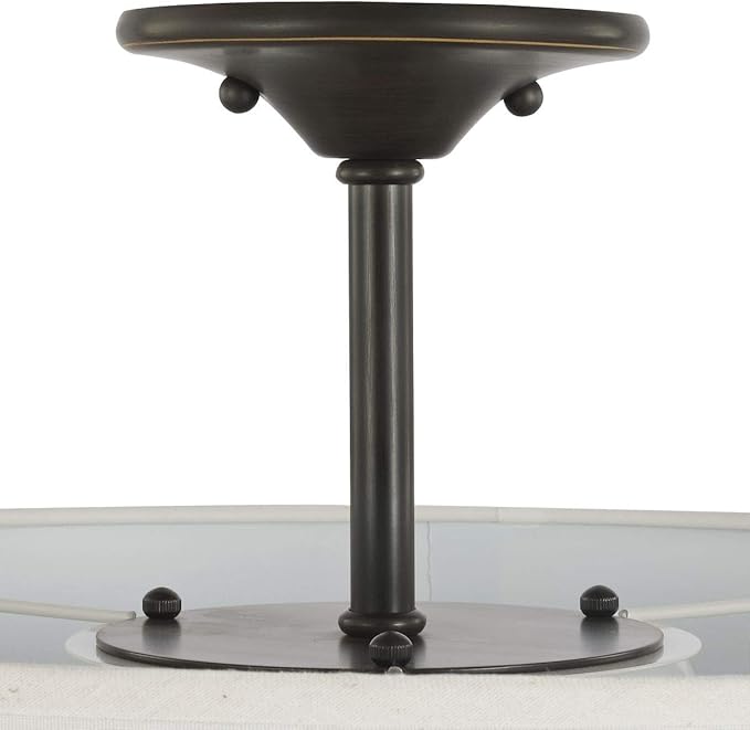 Progress Lighting Inspire Collection Antique Bronze Three-Light 18" Semi-Flush Mount, 11.50x18.00x18.00