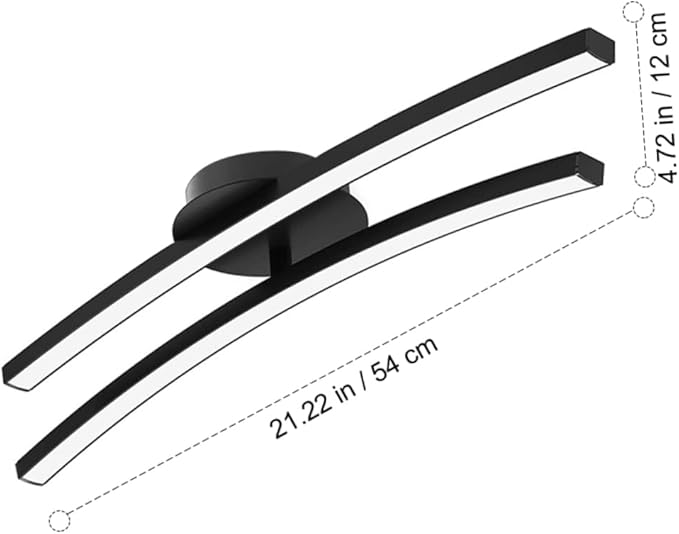 LALAFINA Modern Minimalist Ceiling Lamp Fixture for Living Room Bedroom and Hallway and Warm Light Stylish Home Decor and Energy Efficient Lighting