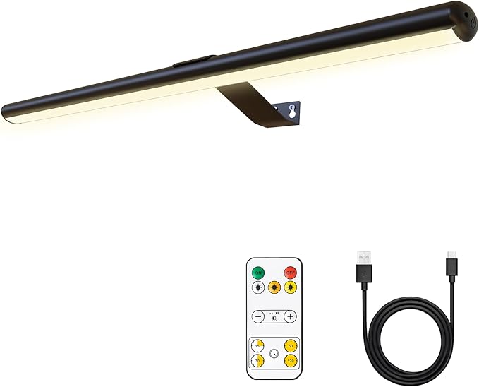 22'' Metal Art LED Display Light with 400LM, 3 Colors, Dimmable, Timer-OFF for Painting, Dartboard