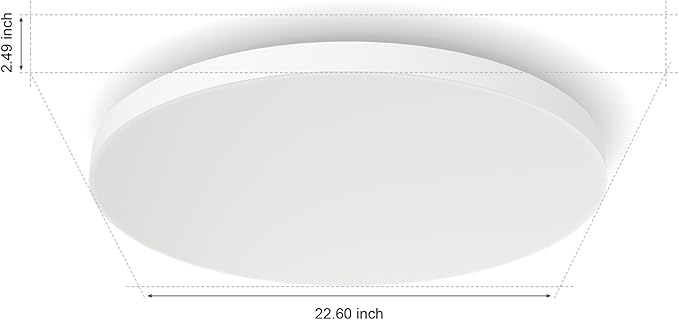 Philips Hue Datura Smart Ceiling Panel (Large Round 2.49 in x 22.60 in) White & Color Light, Bluetooth Compatible, Voice Control with Alexa, Apple Home & Google Assistant