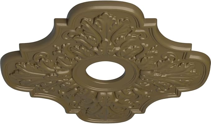 Ekena Millwork CM17PEMMFDecorative Ceiling Medallions Modeled After Original Historical Patterns & Designs, Mississippi Mud
