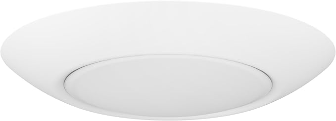 GETINLIGHT 7.5-Inch LED Disk Lights, Dimmable Surface Mount, 5 Color Temperature Selection, 4-Pack, Matte White, ETL Listed, IN-0301-4-WH-5T