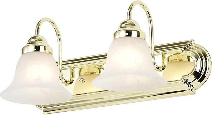 Nuvo Lighting 60/328 Traditional Two Light Vanity from Ballerina collection in Brass-Polished/Cast finish