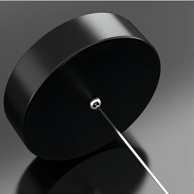 7.9-Inch Moon Shaped Star Bedside Pendant, Acrylic Pendant Light, Modern LED Pendant for Bedroom, Living Room - 2-Piece Set, Black Warm Light