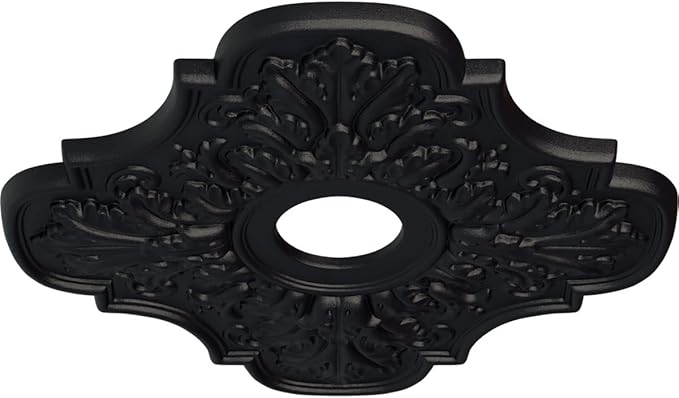 Ekena Millwork CM17PESGSDecorative Ceiling Medallions Modeled After Original Historical Patterns & Designs, Steel Gray