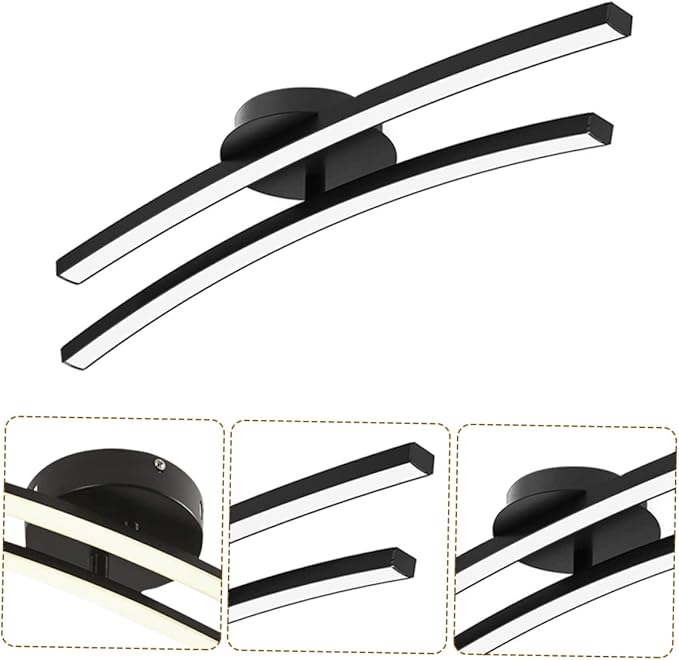 TEHAUX Modern Minimalist Ceiling Light Fixture Warm Decorative LED Lamp for Living Bedroom Kitchen Hallway Energy Efficient Easy to Clean Stylish Home