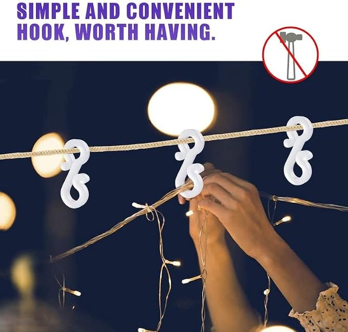 Lainin 3.5M/11ft 96 LED Linkable Fairy Curtain String Light with 8 Modes Control for Indoor/Outdoor/Patio/Wedding/Christmas Party Holiday Decoration (100 Pack S Hanging Clips)
