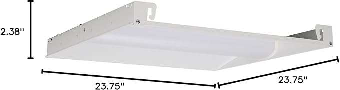 Lithonia Lighting 2x2 LED Troffer Light, BLT Series Low Profile LED Drop in Ceiling Light for Dropped Ceiling with Curved Ribbed Diffuser, 3300 Lumens, 3500K Neutral White