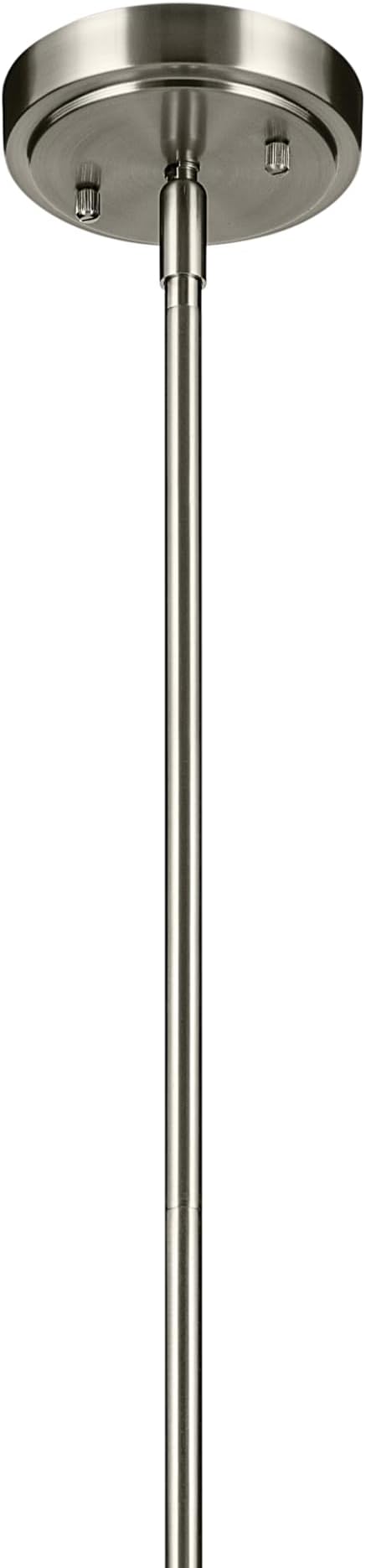 Everly 15.25" 1-Light Bell Pendant with Clear Glass in Brushed Nickel, for a Kitchen Island, Dining Nook, or Home Bar, (15.25" x 10.5") 42141NI