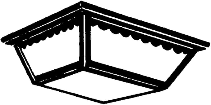 Progress Lighting 2-Light Indoor and Outdoor Flush Mount Ceiling Light, Interior and Exterior Ceiling-Mount Light Fixture for Porch Light, Patios, Garages, Hallways, Metal, 9-1/4" by 5", Black