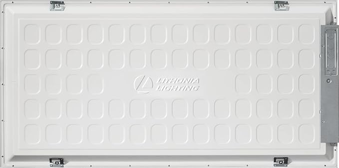 Lithonia Lighting CPX 2x4 LED Flat Panel Light, 2 Ft. x 4 Ft. LED Light Panel, Ceiling Lighting Fixture, 4000/5000/6000 Adjustable Lumens, 3500K/4000K/5000K CCT, Smooth Satin Lens, White (2-Pack)