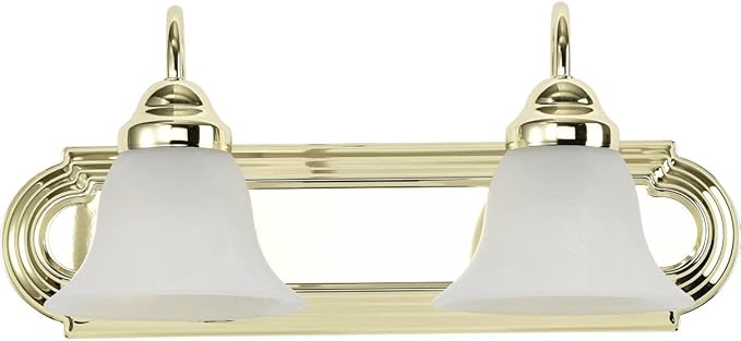 Nuvo Lighting 60/328 Traditional Two Light Vanity from Ballerina collection in Brass-Polished/Cast finish
