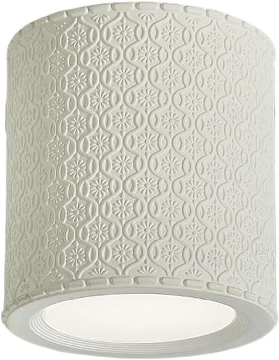 KISAD Close to Ceiling Lights Nordic Resin Ceiling Light Mini Flush Mount Ceiling Lamp Cream Style Hallway Lighting Fixture Minimalism Ceiling Downlight(White)