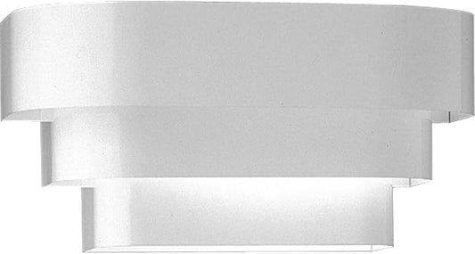 Progress Lighting Louvered Wall Sconce, Indoor, P7103-30, White