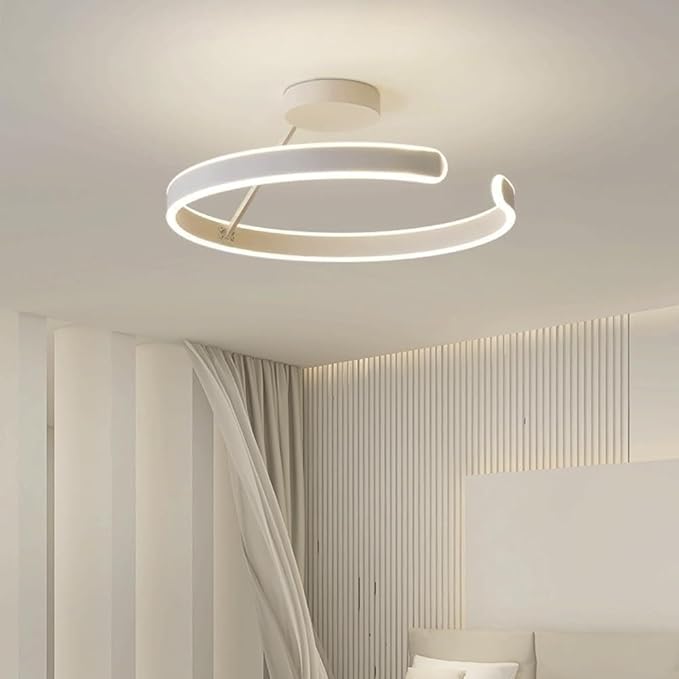 LED Dimmable Minimalist Ceiling Light, Acrylic Close-to-Ceiling Light, Modern Ring Ceiling Lamp Fixture, for Hallway, Stairs, Kitchen, Living Room, Bathroom, Bedroom