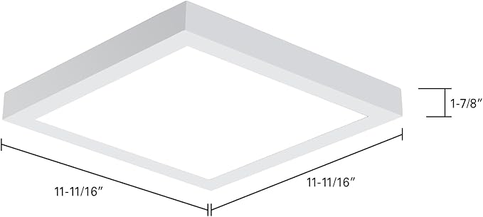 Metalux MMS Multi-Mount 1x1 LED Panel Ceiling Light with 5 CCT and 3 Lumen Select, 0-10V Dimming, Surface Mount, Recessed, Suspended, Wall Mount, 90 CRI - 11MMS-L3C5-UNV