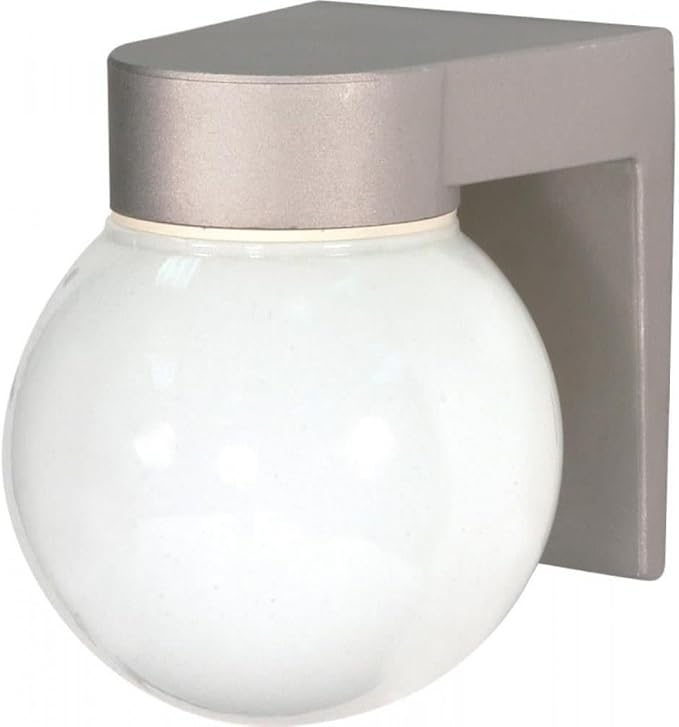 Nuvo Lighting SF77/139 Transitional One Light Outdoor Wall Mount in Pwt, Nckl, B/S, Slvr. finish