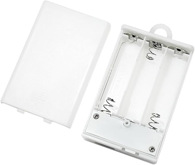 USB Female Socket 3 AA Battery Case White Battery Box Holder for 5V USB LED Strip Lights Fairy String Lights Curtain Lights Christmas Decoration