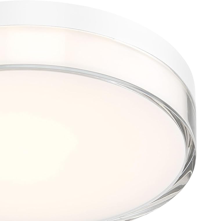 Minka Lavery 749-2-44-L Vantage LED Flush Mount, 1-Light, 16 Total Watts, 7-in H x 1.5-in W, White