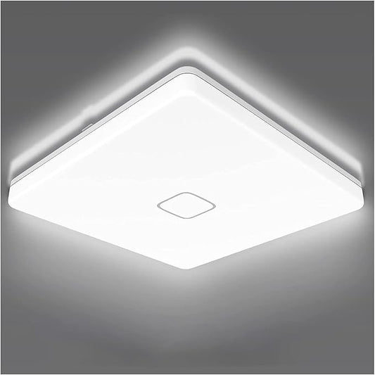 Airand 5000K LED Ceiling Light Flush Mount Ceiling Lamps 18W LED Ceiling Light Fixture,10.6 inch Square LED Light Fixture for Home & Office, Hallway with 180pcs LED Chips, 1800LM, 80Ra+ (Daylight)