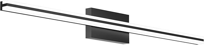 SOLFART Bathroom Vanity Lights Over Mirror 25W Dimmable LED Lights for Bathroom Matte Black 40 Inch Wall Lights