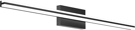 SOLFART Bathroom Vanity Lights Over Mirror 25W Dimmable LED Lights for Bathroom Matte Black 40 Inch Wall Lights