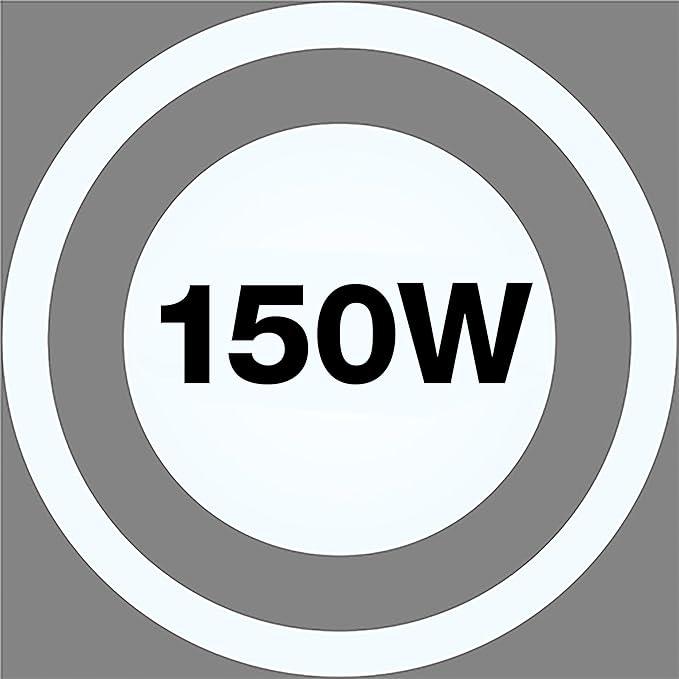 SYLVANIA ValueLED UFO LED High Bay Light, 150W, 16500 LMS, 80 CRI, 5000K, Daylight, Black, 120V with 6' Cord/Plug, High Bay Led Shop Lights for Commercial Factory Barn Garage, UL Listed-6 Pack (67260)