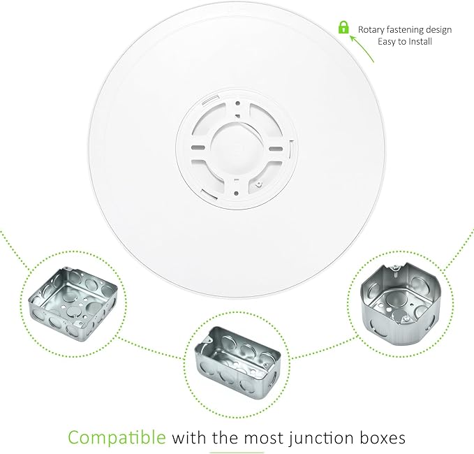 6 Pack LED Flush Mount Ceiling Light, 24W Ultra Thin Round White 3000k/4000k/6500k 3 Color Temperatures Adjusted 12 Inch Modern Ceiling Lights for Bedroom Bathroom Kitchen