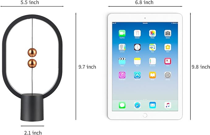 Magnetic Lamp - USB-Powered LED Table Lamp with Floating Design - Perfect for Home, Office, Dormitory, Hotel and Living Room