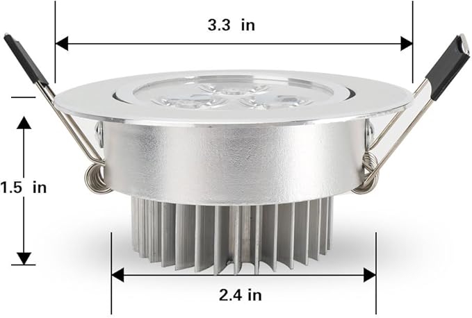 Esbaybulbs 5 Pack LED Color Changing Recessed Lighting 3W RGB Downlight Retrofit Fixture 3 inch Gimbal Recessed Lighting 16 Color Changing Ceiling Light