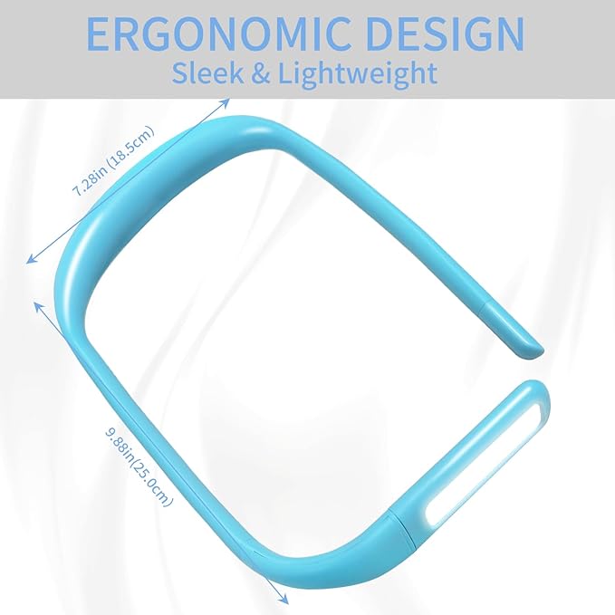 LED Neck Light with Adjustable Brightness, Book Lights for Reading in Bed, 3 Color Modes, Bendable Arm Design for Reading, Repair, Camping, Walking, Knitting, Night Running (2 PCS)