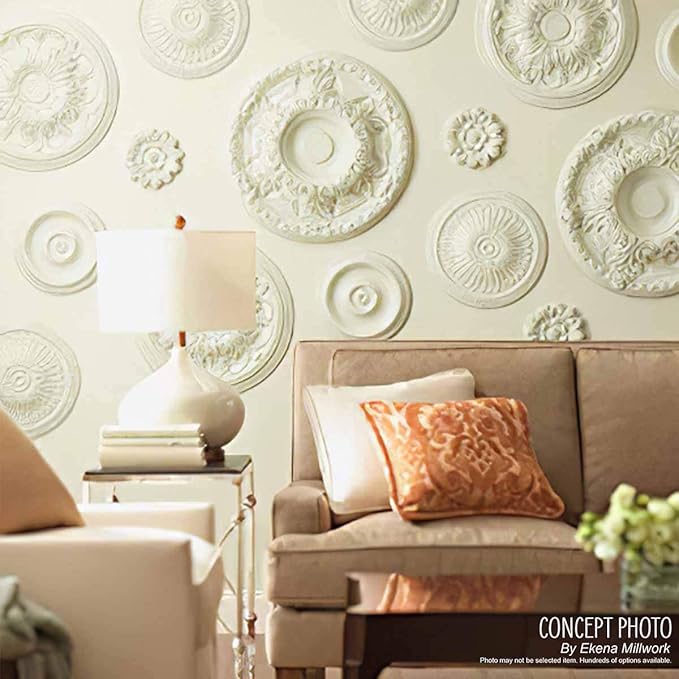 Ekena Millwork Bradford Ceiling Medallion, Bronze Blue Patina