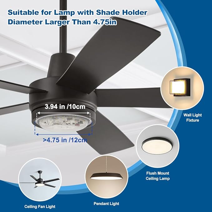 2 Pack LED Ceiling Fan Light Replacement Kit, Retrofit for Ceiling Lights, 15W 120V 5000K CRI90, Dimmable Engine for Pendant, Lantern