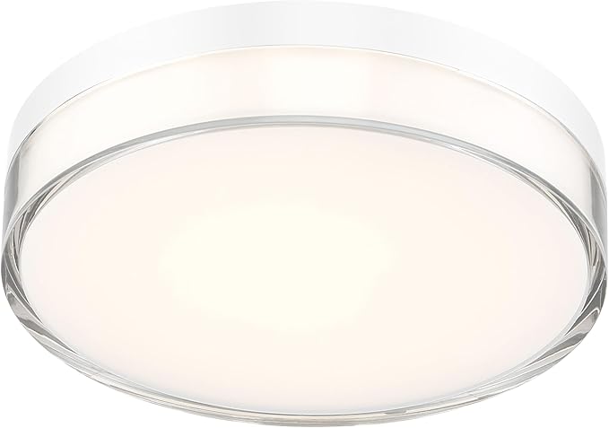 Minka Lavery 749-2-44-L Vantage LED Flush Mount, 1-Light, 16 Total Watts, 7-in H x 1.5-in W, White