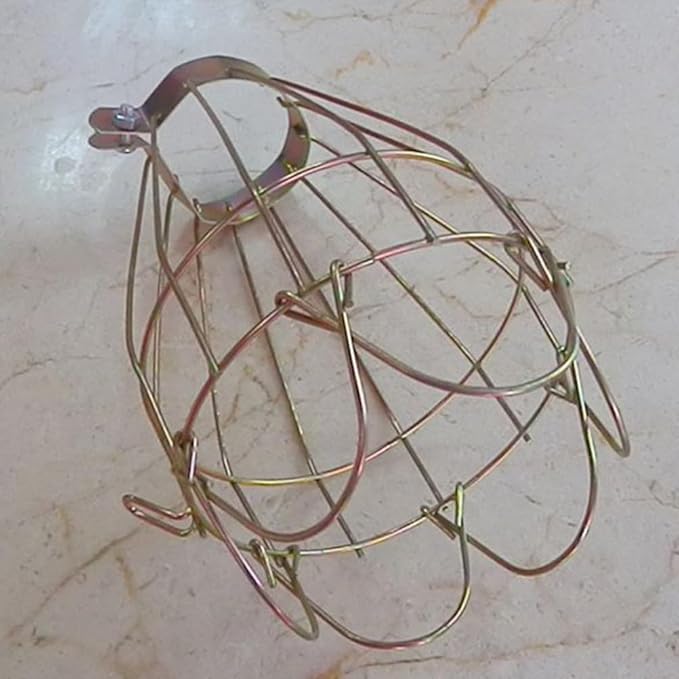 DOITOOL Metal Lamp Bulb Guard: 8 Pack Vintage Light Cage Guard Hanging Lamp Covers Metal Bulb Cover for Pendant Farmhouse Light Bulbs