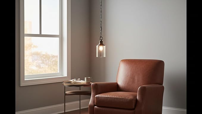 Aspen Creative 21052-11, Indoor Pendant Light Kit, 6' SPT-1 Black Wire / 5' Steel Chain. Socket Cup: 3-1/8" W x 1-5/8" H Suitable: 11-1/2" D. to 16" D. Pendant Shade. Oil Rubbed Bronze.1 Pack