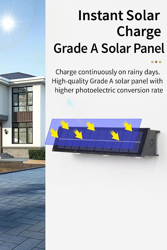 Solar Wall Lights Outdoor Waterproof 2 Pack, Up & Down Warm White LED Lighting, 12 Hours Dusk to Dawn Solar Lights Ourdoor for Garden, Porch, Patio, Sconce, Garage, Pathway - Easy Install