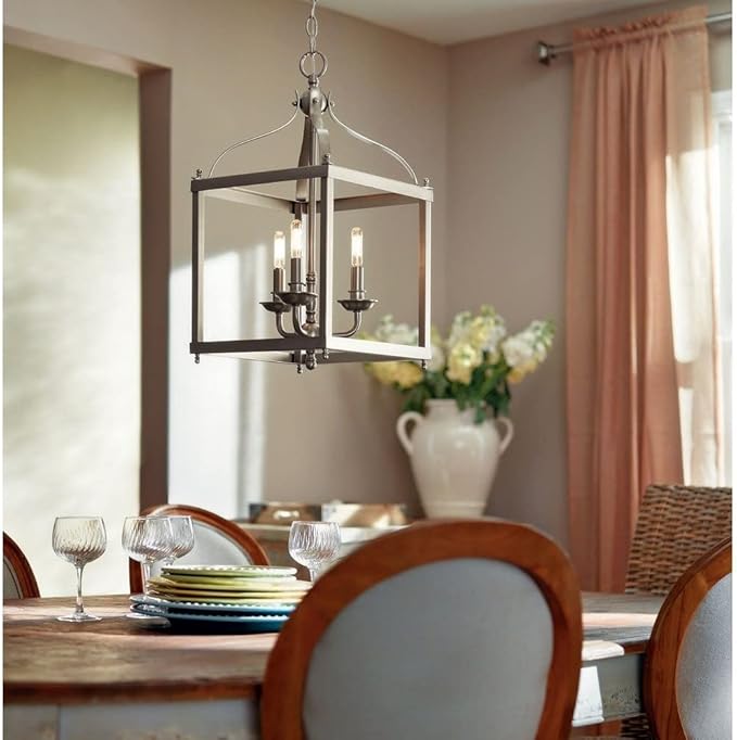 Kichler Larkin 22.25" 3 Light Pendant in Brushed Nickel