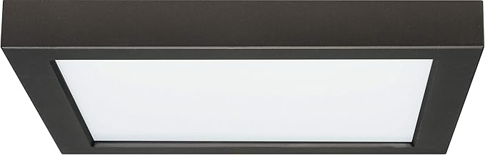 Satco S21539 Transitional LED Flush Mount in Black Finish, 9.00 inches
