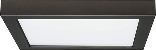 Satco S21539 Transitional LED Flush Mount in Black Finish, 9.00 inches