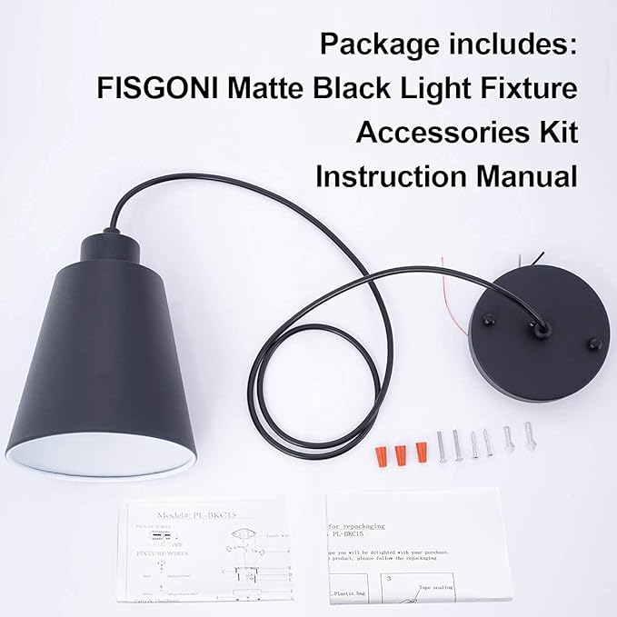Modern Black Pendant Light Fixture 5.94'' (3-Pack) Mini 1-Light Pendant Lighting 3-Pack for Kitchen Island Industrial Hanging Pendant Light Cup Shade for Christmas Gift,Dining Room,Bar,E26,MAX60W