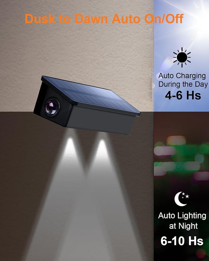 Solar Fence Lights Outdoor Waterproof LED Spot Lights, Cool White, Easy Install, Enhanced Security, for Step, Wall, Deck, Patio, Yard, Stair, Walkway, Garden, Garage, Rail, Pool, 12 Pack