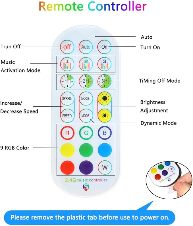 WS2812B WS2811 WS2813 WS2815 1903 16703 LED Strip Controller for LED Module Pixel Strip Light, 3pin JST Connector 1To 2 Bluetooth/Music APP/3Key Remote Control(5-24v) (DC 1 to 2)