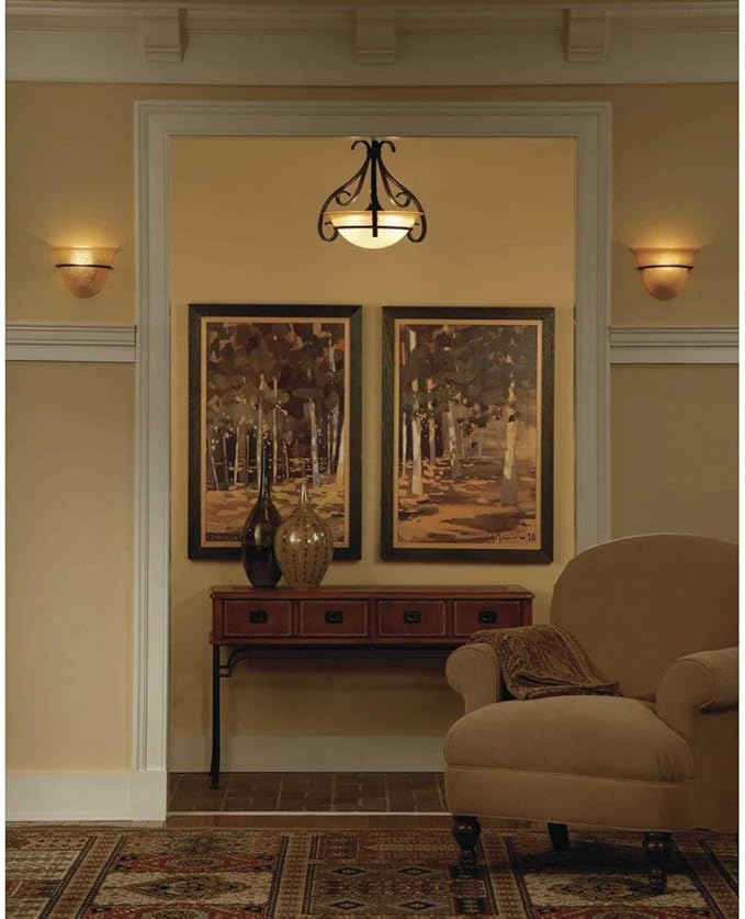 Progress Lighting 3-Light Foyer Pendant, Torino Collection, Indoor, P3843-77, Forged Bronze