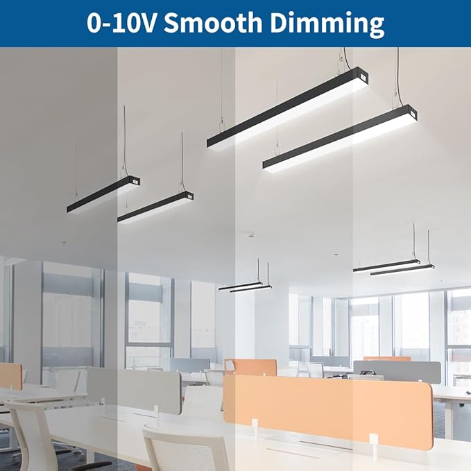 DAKASON 4FT Linkable LED Linear Light, 40W Billiard Pool Table Lighting, Commercial Linear Lighting Fixture for Office, 4’ LED Tube Lights for Warehouse, 3CCT, Dimmable 1Pack