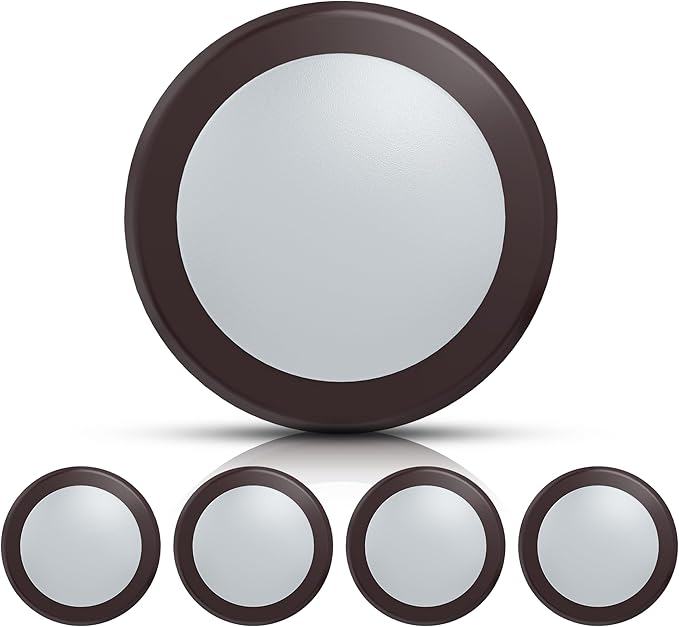ECOELER 5/6" LED Disk Light, Dimmable Flush Mount Recessed Ceiling Downlight, 16.5W 4000K Cool White 1000Lm, Low Profile Surface Mount Disc Light for Closet, Office, Garage, ETL Listed, 4 Pack
