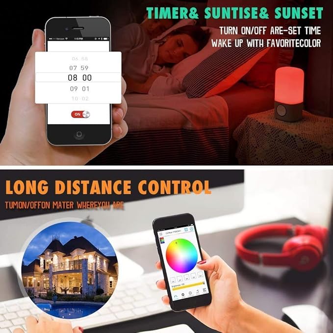 iNextStation Smart RGB WiFi LED Controller 4-Pin Output Compatible with Alexa/Google Home Assistant/IFTTT Android/iOS for SMD 3535 5050 2835 Color Changing LED Strip Lights (2-Port)
